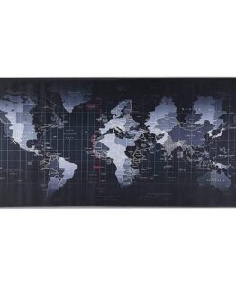 Mouse Pad cu harta lumii 80 x 30 x 0.2 cm Negru