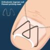 Set 6 piese corectoare si 30 benzi elastice pentru unghii incarnate, Argintiu
