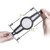 Suport auto tableta aluminiu/abs Negru/Argintiu