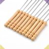 Set 10 tepuse pentru frigarui gratar, Argintiu Set 10 tepuse pentru frigarui gratar, Argintiu