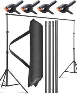 Kit suport fundal foto - video, Negru Kit suport fundal foto - video, Negru