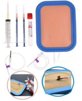 Kit de practica si simulator pentru injectii intravenoase, Albastru