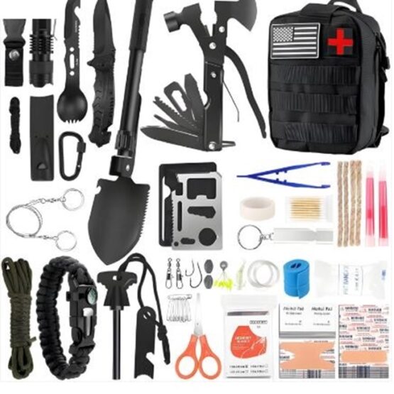 Set tip kit complet de supravietuire multifunctional, Multicolor