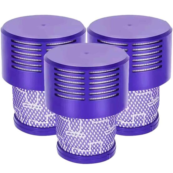 Set 3 filtre de aspirator pentru Dyson, lavabile, Mov
