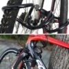 Lacat antifurt pentru bicicleta, motocicleta, trotineta electrica, scuter cu suport prindere sa, Negru / Rosu