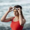 Set de ochelari de inot si dopuri pentru urechi si nas, Negru Set de ochelari de inot si dopuri pentru urechi si nas, Negru