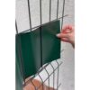 Banda de gard pentru gradina cu 25 cleme de fixare tip plasa, Verde