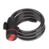 Lacat antifurt pentru bicicleta, motocicleta, trotineta electrica, scuter cu suport prindere sa, Negru / Rosu
