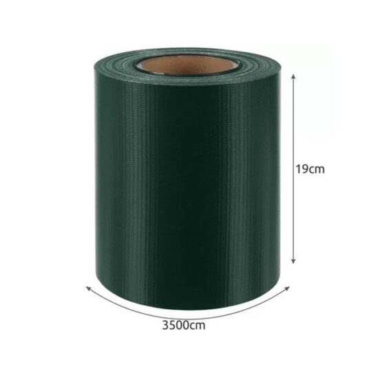 Banda de gard pentru gradina cu 25 cleme de fixare tip plasa, Verde