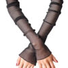 Set 2 manusi fara degete tip mansete acoperitoare pentru maini, Negru Set 2 manusi fara degete tip mansete acoperitoare pentru maini, Negru