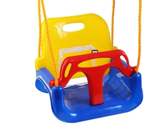 Leagan copii 3 in 1 de exterior si interior cu bara protectie detasabila, Multicolor Leagan copii 3 in 1 de exterior si interior cu bara protectie detasabila, Multicolor