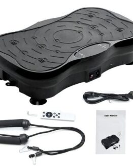 Aparat vibromasaj tip platforma cu ecran LCD, Negru