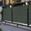 Banda de gard pentru gradina cu 25 cleme de fixare tip plasa, Verde