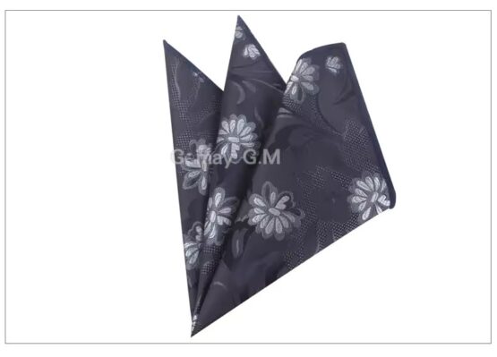 Batista de buzunar pentru sacou costum barbati, model floral, Alb / Bleu / Gri / Bleumarin