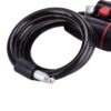 Lacat antifurt pentru bicicleta, motocicleta, trotineta electrica, scuter cu suport prindere sa, Negru / Rosu