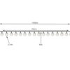 Ghirlanda becuri solare decorativa, 100 becuri lumina calda, 12 m, Transparent / Negru Ghirlanda becuri solare decorativa, 100 becuri lumina calda, 12 m, Transparent / Negru