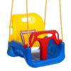 Leagan copii 3 in 1 de exterior si interior cu bara protectie detasabila, Multicolor Leagan copii 3 in 1 de exterior si interior cu bara protectie detasabila, Multicolor