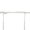 Poarta de fotbal pentru exterior cu dimenisunea 213 x 150 x 90 cm, Argintiu