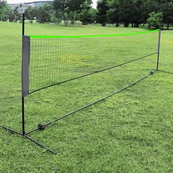Fileu portabil pentru tenis, volei, badminton, tenis de picior, Verde / Negru