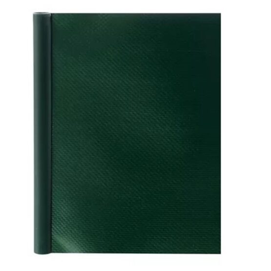 Banda de gard pentru gradina cu 25 cleme de fixare tip plasa, Verde