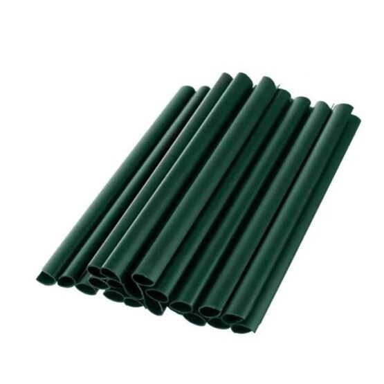 Banda de gard pentru gradina cu 25 cleme de fixare tip plasa, Verde