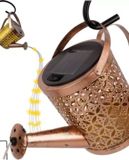 Lampa solara de exterior cu 60 tip LED-uri tip stropitoare, Rose Gold