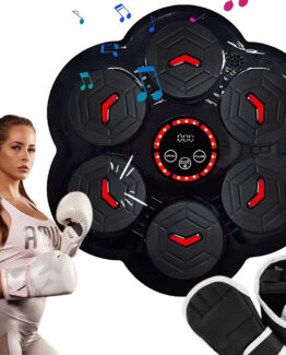 Set tinta lovituri de box si pereche de manusi, accesorii montaj, Rosu / Negru