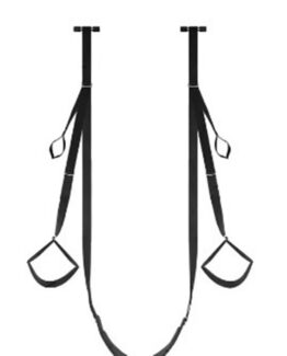 Sistem de catuse restraints BDSM, cu imobilizare si sustinere a corpului, Negru