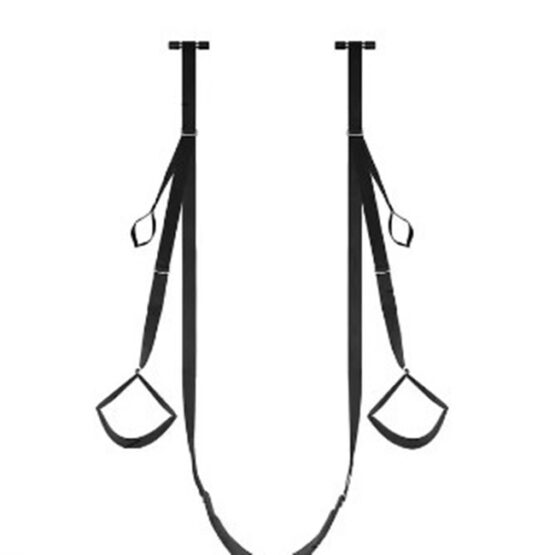 Sistem de catuse restraints BDSM, cu imobilizare si sustinere a corpului, Negru