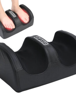 Aparat de masaj pentru picioare, gambe, antebrat cu incalzire, Negru