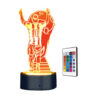 Lampa de veghe 3D LED cu holograma Leo Messi pentru copii, Negru