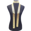 Esarfa metalica din plasa mesh, model glam-rock, Auriu Esarfa metalica din plasa mesh, model glam-rock, Auriu