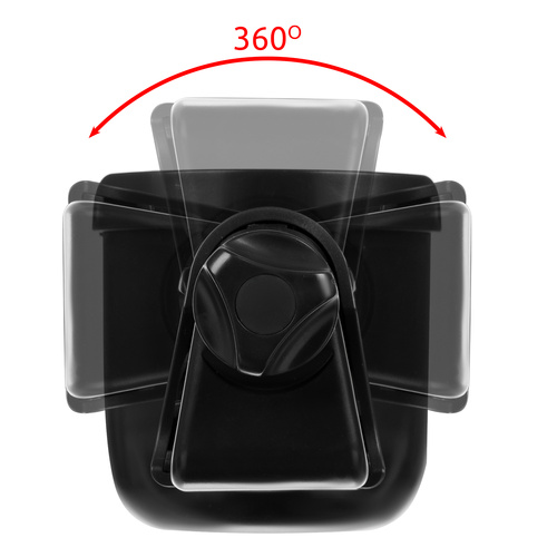Suport pahar universal pentru biberon si telefon, Negru