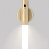 Lampa LED magnetica cu senzor de lumina si miscare, Maro Deschis Lampa LED magnetica cu senzor de lumina si miscare, Maro Deschis