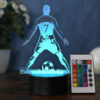 Lampa de veghe 3D LED cu holograma Cristiano Ronaldo CR7 SIUU pentru copii, Negru Lampa de veghe 3D LED cu holograma Cristiano Ronaldo CR7 SIUU pentru copii, Negru