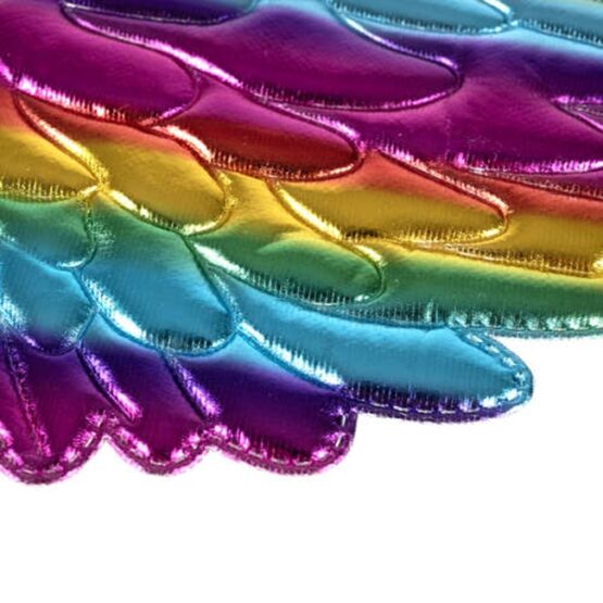 Costum unicorn, compus din bentita, aripioare si rochita stil tutu, Multicolor Costum unicorn, compus din bentita, aripioare si rochita stil tutu, Multicolor