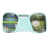 Set complet badminton, compus din 2 palete, 2 fluturasi, un fileu, 2 suporturi de sustinere, Bleu / Alb / Negru Set complet badminton, compus din 2 palete, 2 fluturasi, un fileu, 2 suporturi de sustinere, Bleu / Alb / Negru