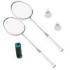 Set complet badminton, compus din 2 palete, 2 fluturasi, un fileu, 2 suporturi de sustinere, Bleu / Alb / Negru Set complet badminton, compus din 2 palete, 2 fluturasi, un fileu, 2 suporturi de sustinere, Bleu / Alb / Negru