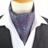 Esarfa ascot eleganta, stil elegant british gentleman, de ocazie, model print paisley, Multicolor Bleumarin Esarfa ascot eleganta, stil elegant british gentleman, de ocazie, model print paisley, Multicolor Bleumarin