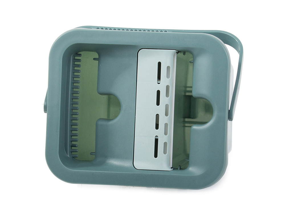 Set de curatenie mop si galeata cu storcator, curatare intensiva, absortie ridicata, Verde Mint