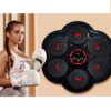 Set tinta lovituri de box si pereche de manusi, accesorii montaj, Rosu / Negru