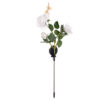 Lampa solara de exterior tip 3 flori de trandafir, ideala pentru curte, Alb / Verde Lampa solara de exterior tip 3 flori de trandafir, ideala pentru curte, Alb / Verde