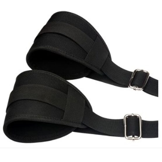 Sistem de catuse restraints BDSM, cu imobilizare si sustinere a corpului, Negru