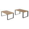 Set 2 rafturi extensibile de organizare multifunctionale, diverse moduri de aranjare, Maro / Negru
