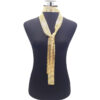 Esarfa metalica din plasa mesh, model glam-rock, Auriu Esarfa metalica din plasa mesh, model glam-rock, Auriu