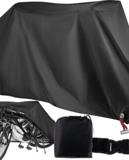 Husa de protectie dubla pentru biciclete, impermeabila, Negru