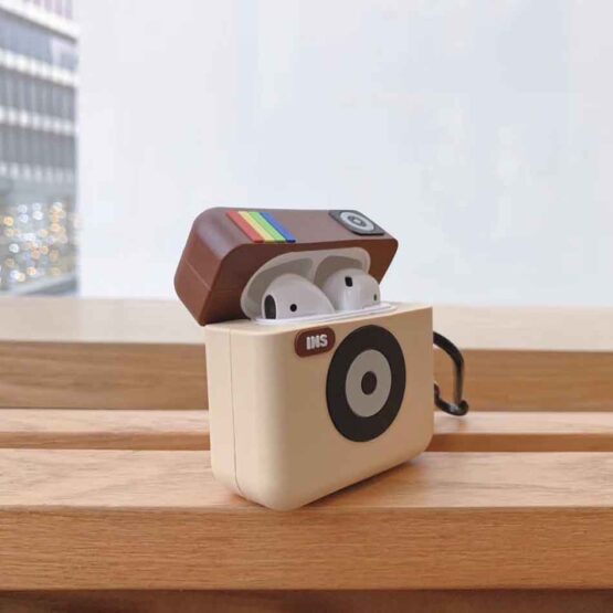 Husa de protectie si suport pentru Apple Airpods PRO din silicon Model INSTA