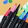 Set 100 carioci cu vard dublu, husa de protectie inclusa, Multicolor