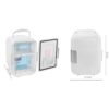 Mini frigider auto portabil cosmetice cu capacitate 4L, 23.5 x 17.5 x 25 cm, Alb