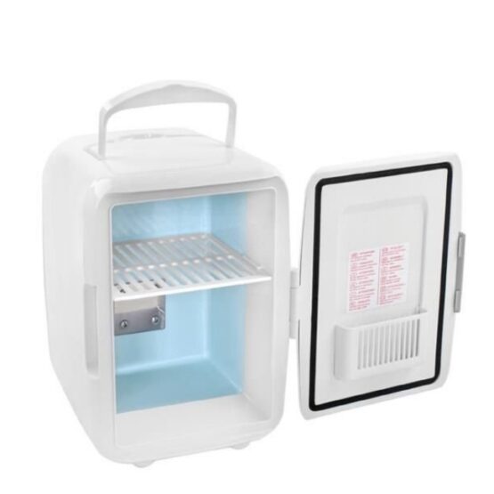Mini frigider auto portabil cosmetice cu capacitate 4L, 23.5 x 17.5 x 25 cm, Alb